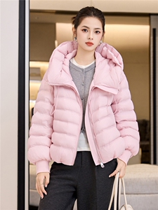 2025冬季新款休闲宽松连帽糖果色超轻羽绒服女图片