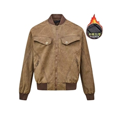 美式复古工装夹克男做旧宽松外套潮牌机车棒球服310A-4-JK96-P94，男装夹克，星座310A-4