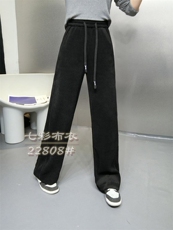 2022春装条绒镂空直筒裤，其它，七彩布衣