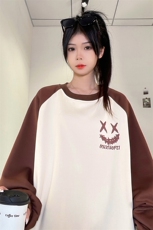 抖音供货、重磅显瘦圆领卫衣秋插肩袖宽松D223A-DY-WY509-P65，男装卫衣，电商019-1