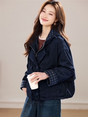 现货2025冬季新款休闲优雅时尚连帽女士保暖加厚90绒羽绒服，女装羽绒服，木子恋