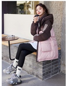 现货。连帽中长款白鸭绒羽绒服女冬季新款设计感小众加厚立领外套
