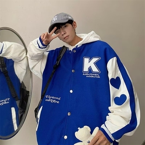 2025秋棒球服外套男ins美式宽松帅夹克上衣 JK620图片