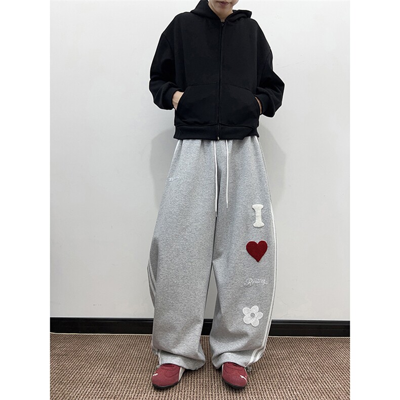 春秋季运动裤男宽松直筒休闲裤青年卫裤K0858-P50,男装休闲裤,星座308B-2