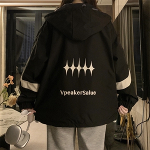 减龄撞色夹克外套女2025春秋季新款韩版宽松棒球服上衣C729-98图片