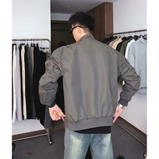 26春装新款美拉德立领飞行夹克boxy廓形休闲百搭外套上衣JK6500，男装夹克，电商A486