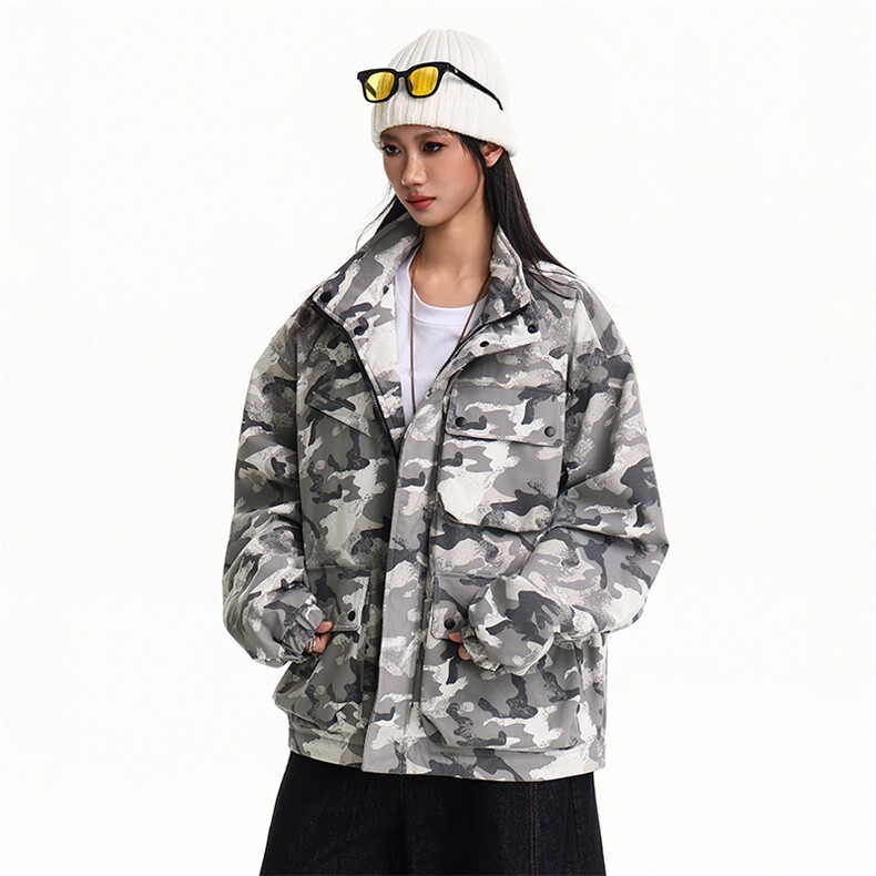 美式新款冬多口袋户外机能休闲棉衣外套A436-W995-P95138,男装棉衣,电商A436
