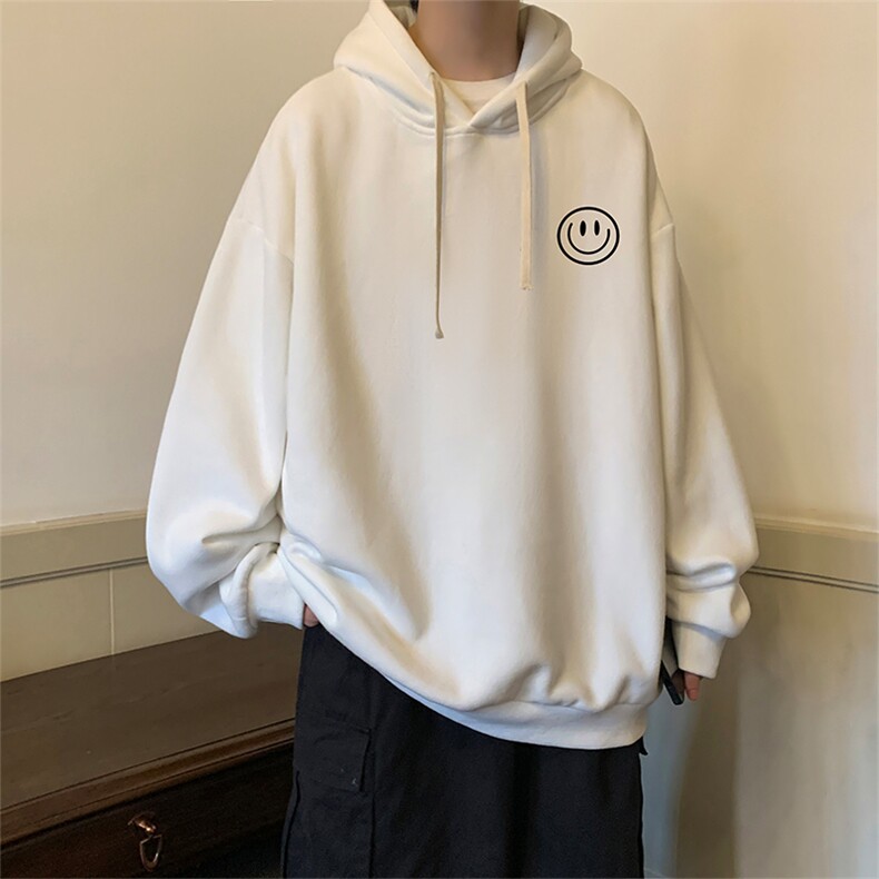 纯棉连帽卫衣男大码运动帽衫宽松薄WY2224-P35 加绒款-P40图片