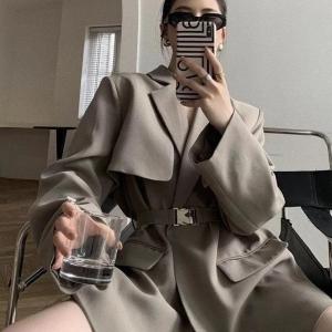 韩版腰带西服,女装,QJJ