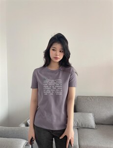新款韩版时尚百搭休闲字母印花简约短袖T恤图片