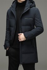 新款脱卸帽羽绒服中年男士中长款冬季休闲白鸭绒外套YL8869-P320图片