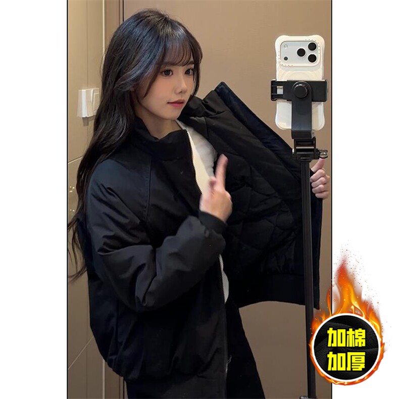 现货美式高街休闲棉衣夹克三防立领纯色户外工装加厚棉服外套,男装夹克,电商A486