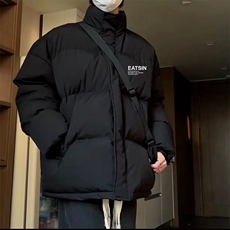 羽绒服男带门禁2025冬季新款青少年时尚拼色面包服防寒保暖外套，男装羽绒服，星座218-8