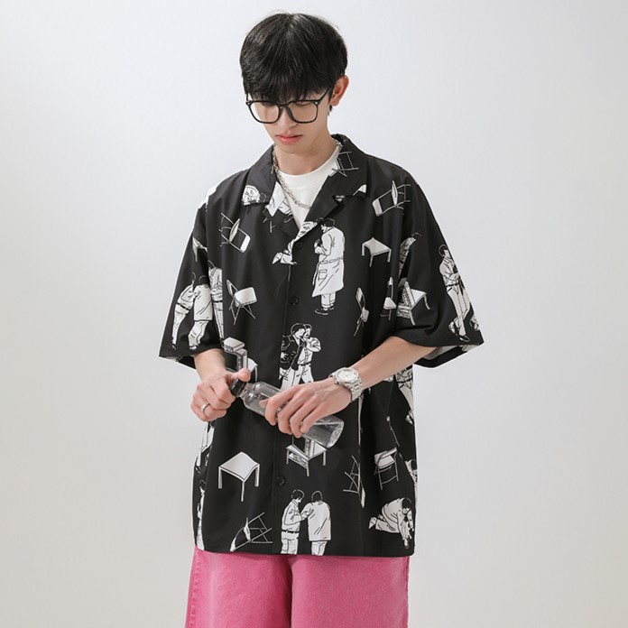 特P28无差价新款夏季时尚百搭衬衫-HC2210无影墙3/10号到货,男装衬衫,电商A003