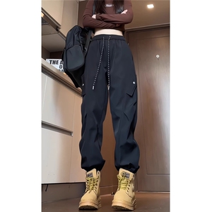 高街防风防水工装伞兵冲锋裤男女冲锋裤冬新宽松户外束脚休闲裤,工装外套,四季星座505