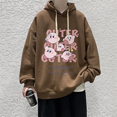 纯棉连帽卫衣男大码运动帽衫宽松薄WY2310-P35加绒款-P40，男装卫衣，电商A040