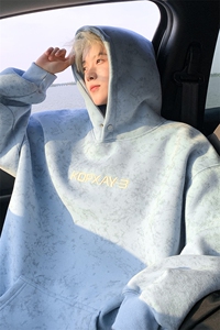 秋冬重磅420克连帽卫衣美式宽松男B208-WY3703-P65控98图片