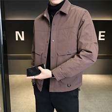 9101-M-3XL-P215标90绒店主风男士纯色立体口袋立领百搭羽绒服，男装羽绒服，电商B255