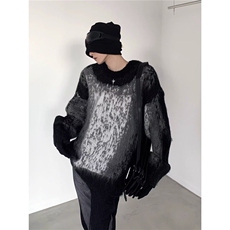 撞色毛衣男秋韩系风格穿搭cleanfit圆领休闲情侣针织衫MY247P52，男装针织衫/毛衣，星座1013-5