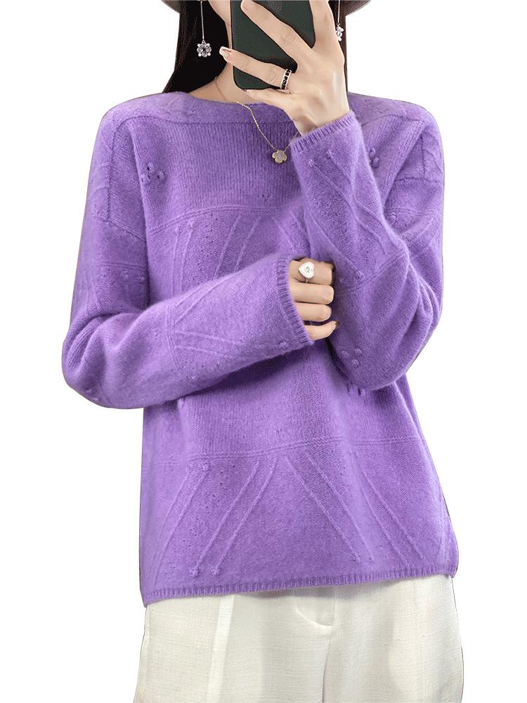 2024新款美丽诺羊毛衫女针织打底衫套头时尚衫洋气毛衣,女装羊毛衫,蒙莲贝斯