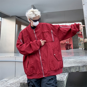 高品质秋款男立领飞行员夹克工装拉链大口袋冲锋衣外套JK74 P65图片