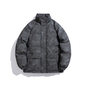 1PU皮复古做旧金属大码M-5XL棉衣MY77102P130控198抖音控228图片