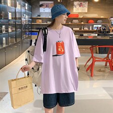 夏季可乐印花情侣三色宽松T恤A071-5504-P25（控38），男装T恤，电商A071
