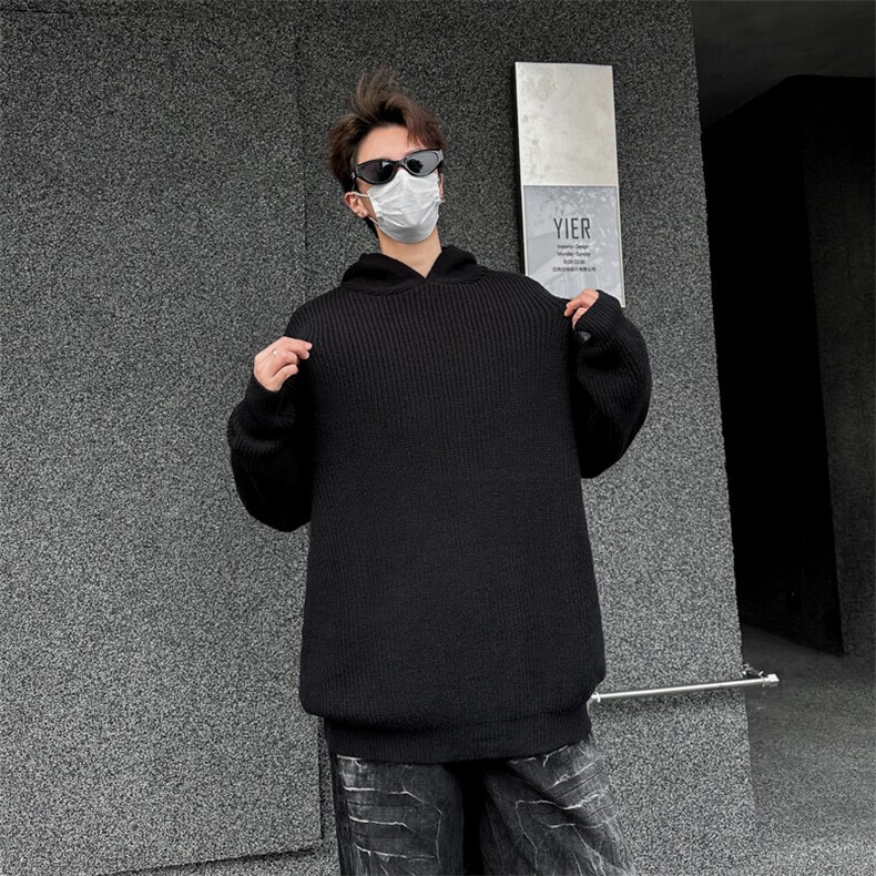 连帽毛衣男款2025秋冬季新款痞帅慵懒宽松针织衫外套MY620-P53,男装针织衫/毛衣,星座308B-2
