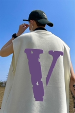 华夫格背心重磅220克紫色v印花HB711-P25控38（抖音不可售），男装背心/马甲，星座508（原C305）