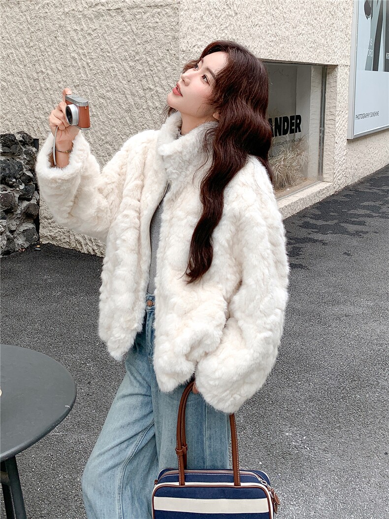 冬装新款数据款花狐貂皮毛一体外套2146P215K358,女装皮草,2C219