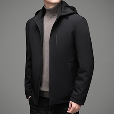 棉衣连帽外套男秋冬季2023新款棉服中年商务休闲爸爸装保暖棉袄，男装棉衣，电商B212（原钱塘6029）