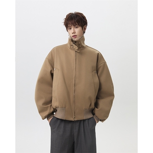 座山雕毛呢短款大衣棉服宽松立领加厚保暖棉衣外套-MY05特P110
