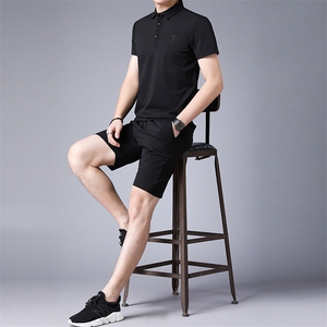 2023夏季新款运动套装男夏装T恤休闲运动服两件套时尚百搭男装图片