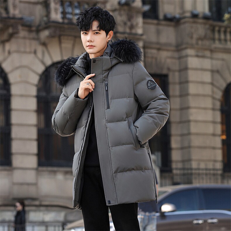 冬90%鹅绒羽绒服中长款加厚真毛领零下防寒外套H817-P320538,男装羽绒服,星座1210A