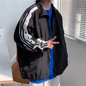 冰丝防晒衣男夏季港风拼色速干防晒服JK8507P40图片