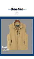 春秋款速干马甲男男式休闲坎肩纯色潮流上衣夹克外套，男装背心/马甲，星座1115-1