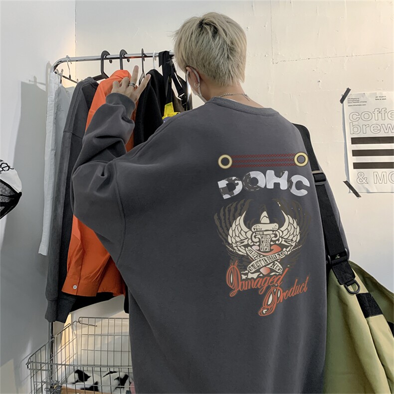 特P25控48秋冬新款男士圆领卫衣宽松休闲日常百搭上衣WQ2425,男装卫衣,电商B370
