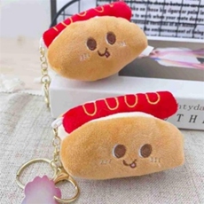 童话毛绒 热狗挂件