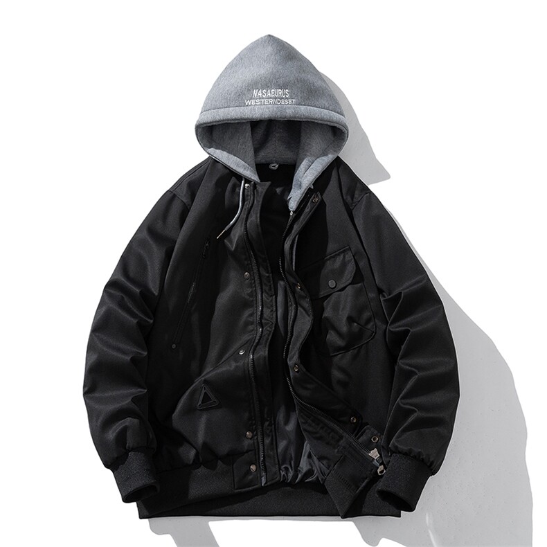 现货2色简约街头棒球服棉服外套秋冬,男装棉衣,电商A105