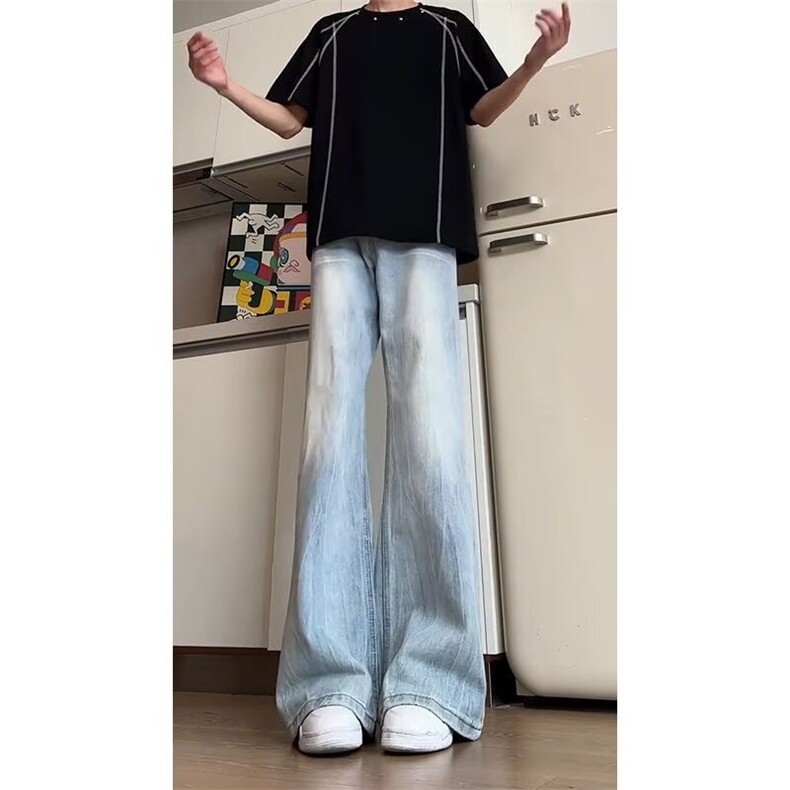 港风潮男新款牛仔裤嘻哈潮高街潮流痞帅长裤513ACK2516P42,男装牛仔裤,星座513A