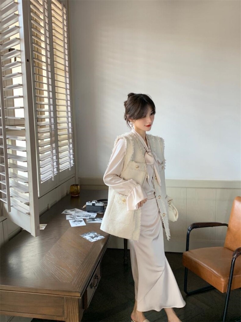 秋季新款韩系高品质小香马甲，女装马甲，M.W 嫚维