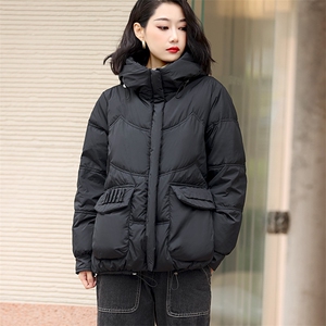 2024冬装新款时尚百搭潮流气质中长款休闲减龄羽绒服外套女图片