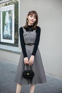 [现货]秋冬两件套连衣裙，两色，四个尺码图片