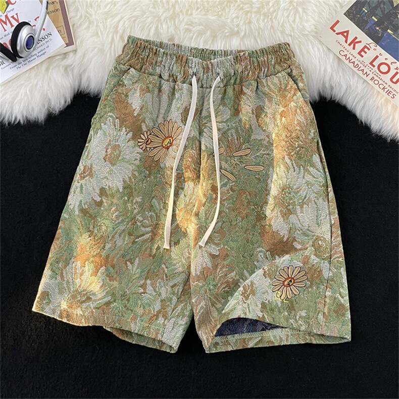 潮流ins新款文艺宽松型休闲裤男潮时尚潮牌日系五分裤K7127-P29,男装休闲裤,星座512-3