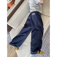 抖音品质夏季新款美式字母速干宽松休闲裤B315-K25505-特p35控68，男装休闲裤，电商B315