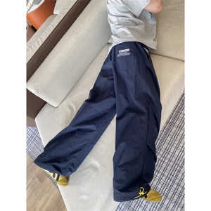 抖音品质夏季新款美式字母速干宽松休闲裤B315-K25505-特p35控68图片