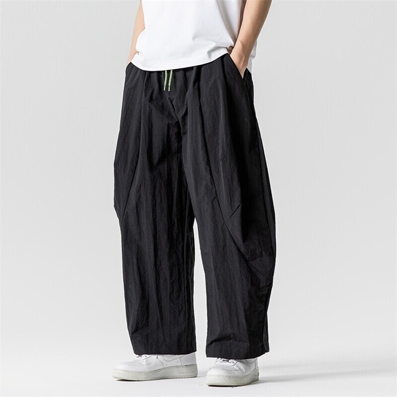 夏季新款大码日系港风休闲伞兵裤薄美式工装裤中性风潮K308/P55，男装工装外套，电商A221A