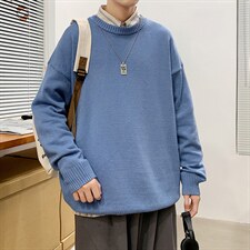 毛衣男韩版时尚休闲2024秋冬新款针织衫青年上衣A161-2-M001-P35，男装针织衫/毛衣，电商A161-2