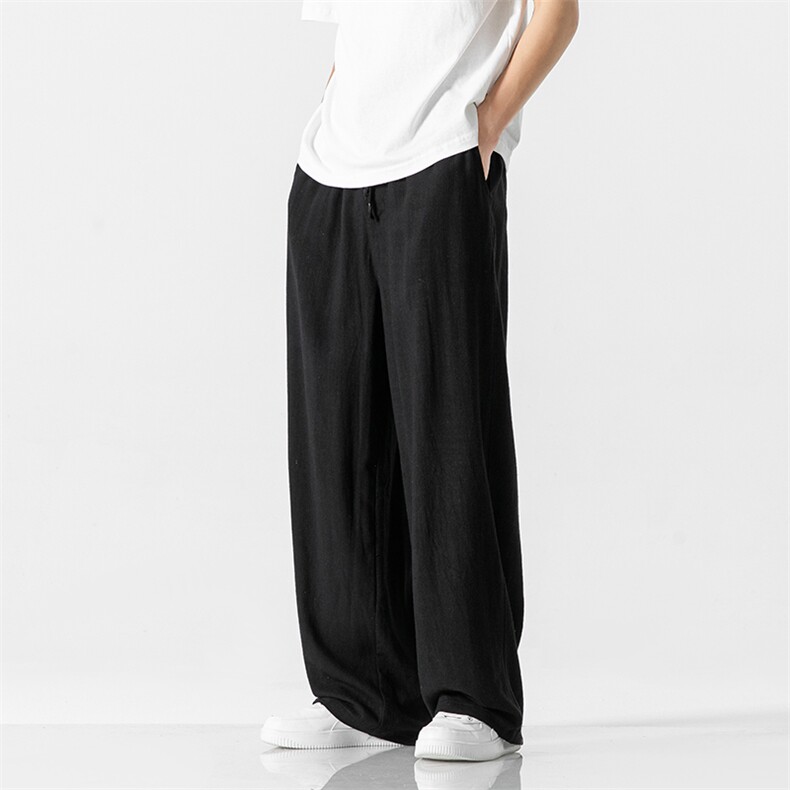 夏季新款风棉麻休闲裤子男亚麻长裤直筒裤K929-P60，男装休闲裤，星座313B-4（原星座309A-1）