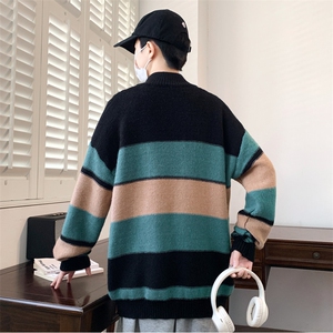 【新品】2025秋冬男士时尚休闲百搭针织连帽毛衣潮流-M243-P63图片